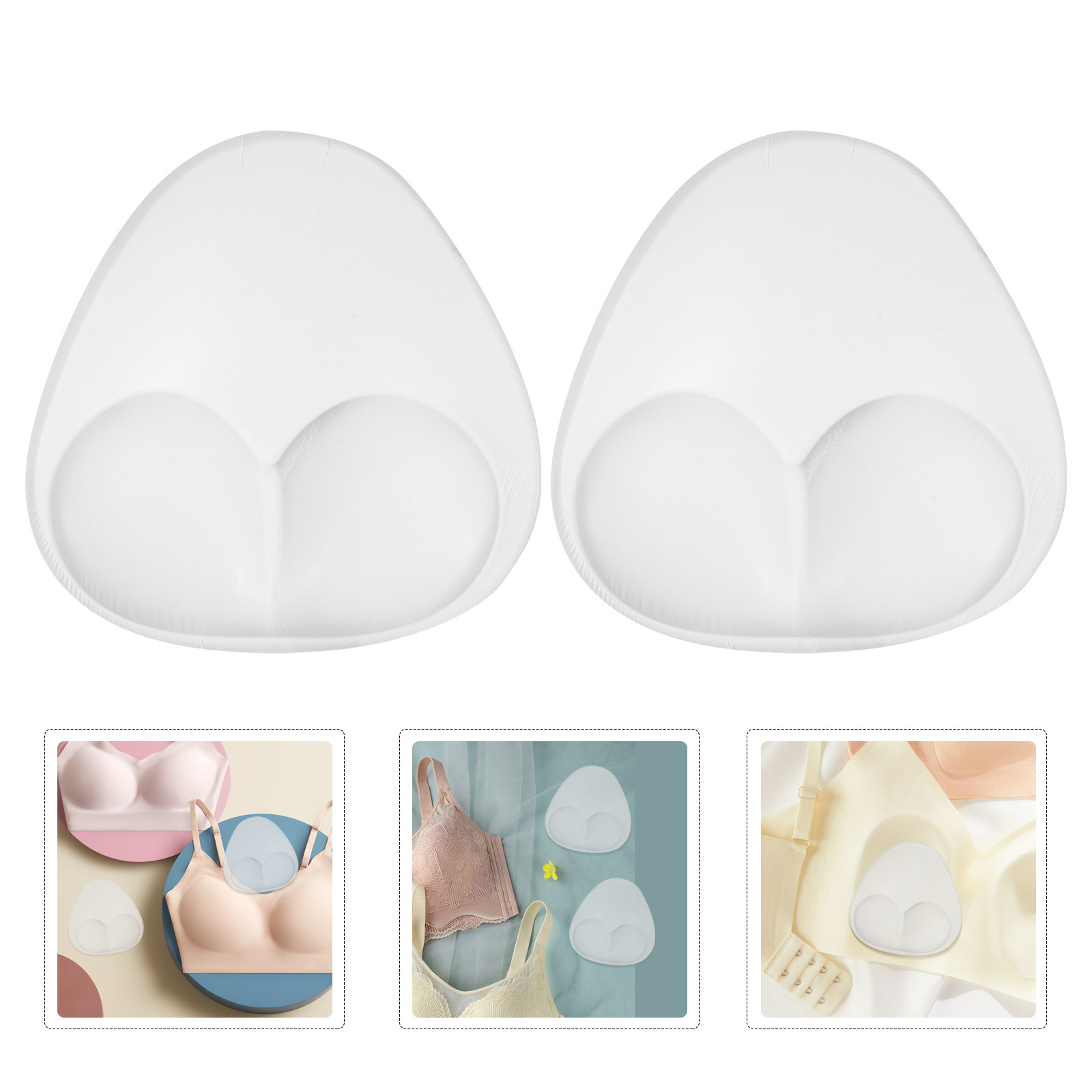 Push Up Bra Silicone - 1Pair Invisible Silicone Bra Pads Thick