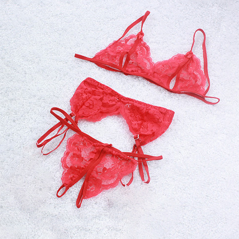 1 Set Women's Lace Lingerie, S - огляд і ціна Sheer Mesh Bra