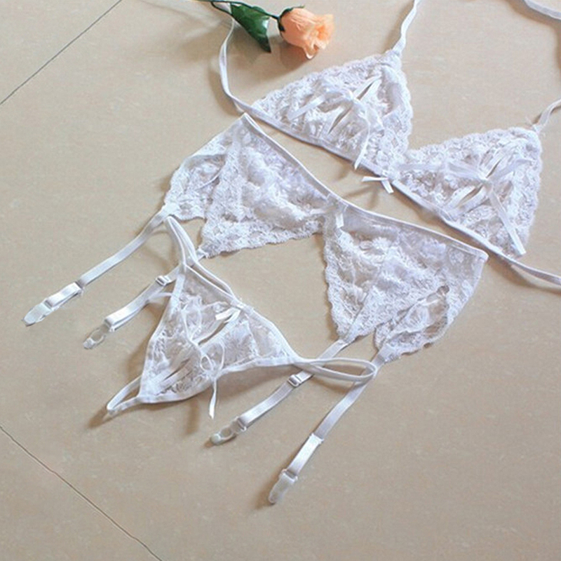 1 Set Women's Lace Lingerie, S - огляд і ціна Sheer Mesh Bra