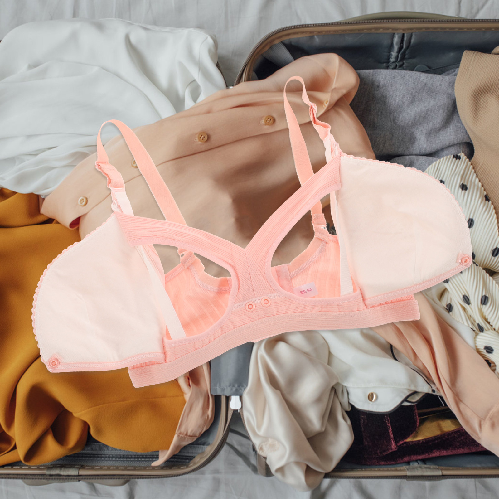 Wireless Nursing Bra Pink Ribb - огляд і ціна Nursing Bra Clip