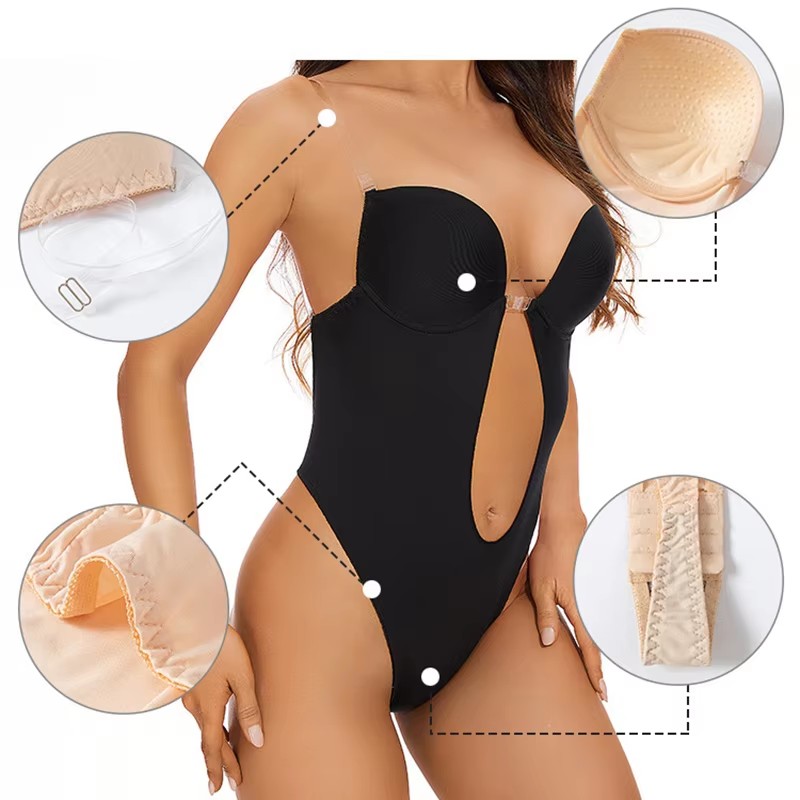 Anti Slip Glue Backless Body S - огляд і ціна Plunge Bra Push Up