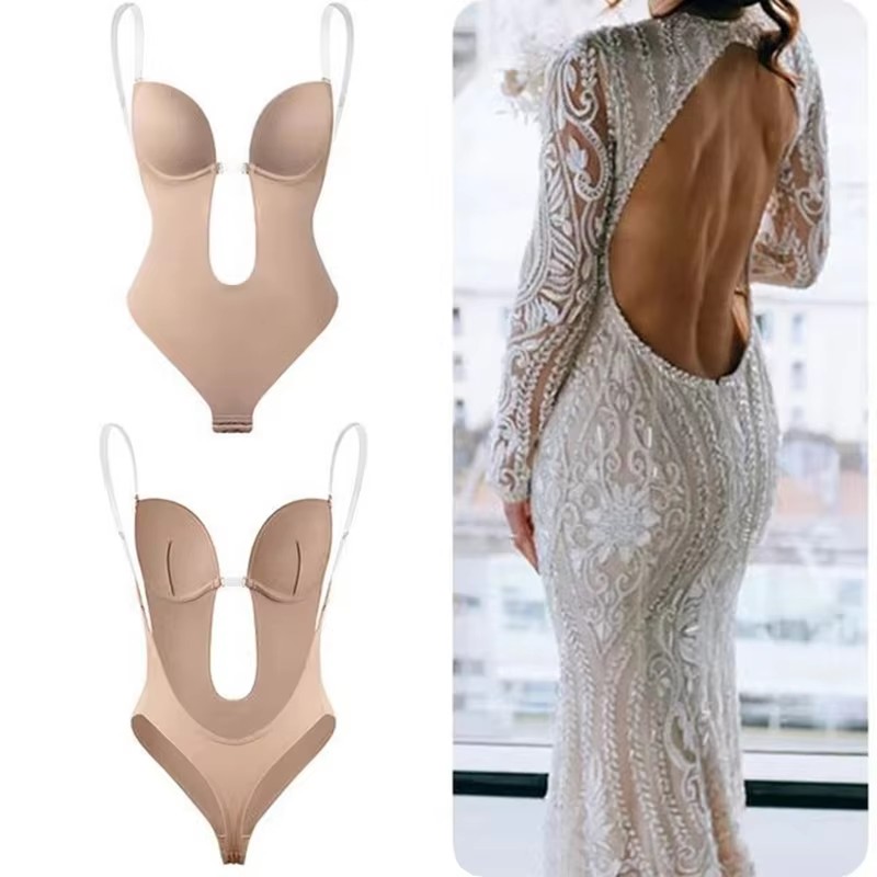 Anti Slip Glue Backless Body S - огляд і ціна Plunge Bra Push Up